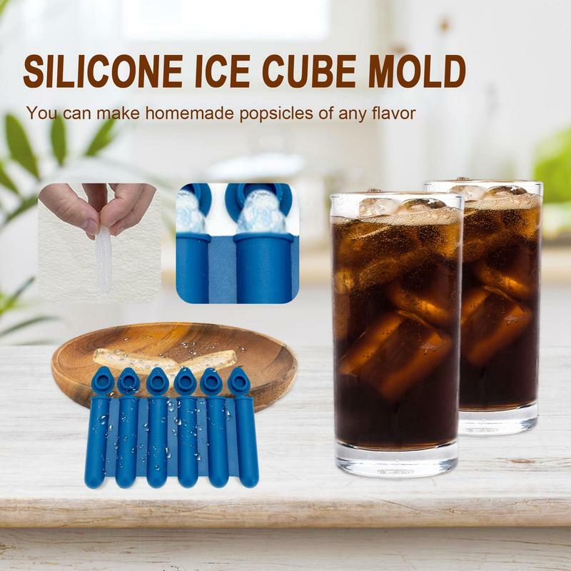 Popsicle Molds For Kids Silicone Popsicle Maker With Lid Dishwasher-Safe Ice Making Tool For Picnic Party Travel Home And Work