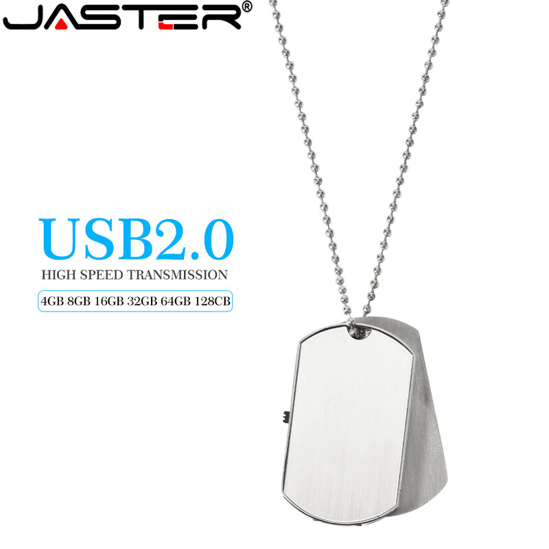 JASTER – Mini clé USB 2.0 en métal, logo personnalisé gratuit, haute vitesse, 8 go, 32 go, 64 go, cadeau pour fille