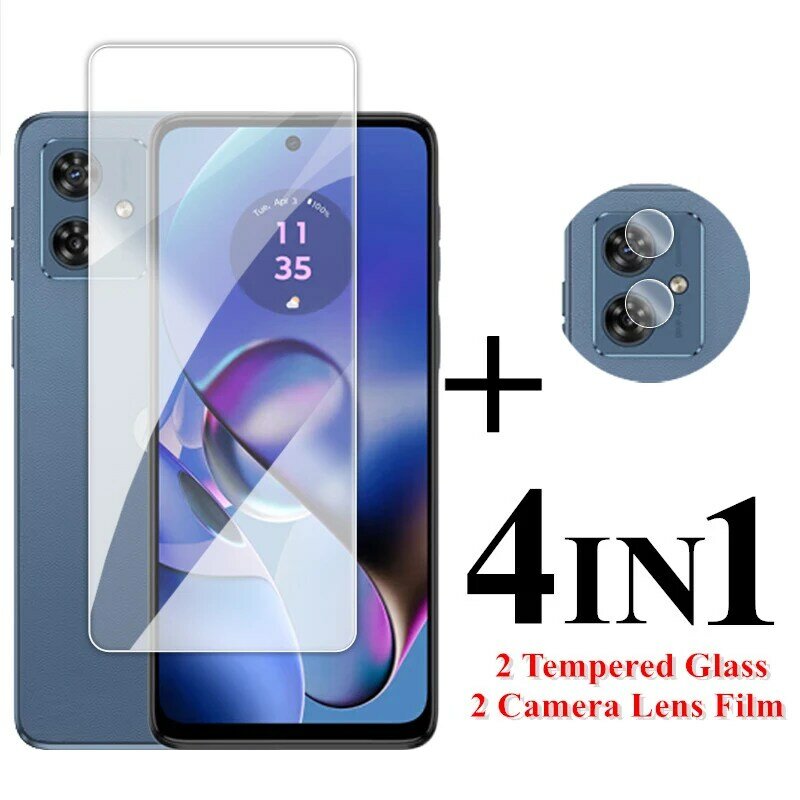 Для Motorola Moto G54 стекло 6,5 дюйма прозрачная защита для экрана для Moto G54 закаленное стекло Motorola Moto G54 фотопленка для объектива