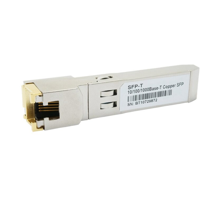 Módulo Gigabit RJ45 SFP 10/100/1000Mbps SFP cobre RJ45 SFP transceptor interruptor Gigabit Ethernet