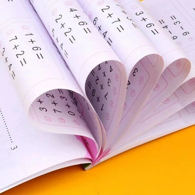 64 Pages Children's Addition and Subtraction Mathematical Learning Math Students Handwriting Preschool Mathematics Exercise Book