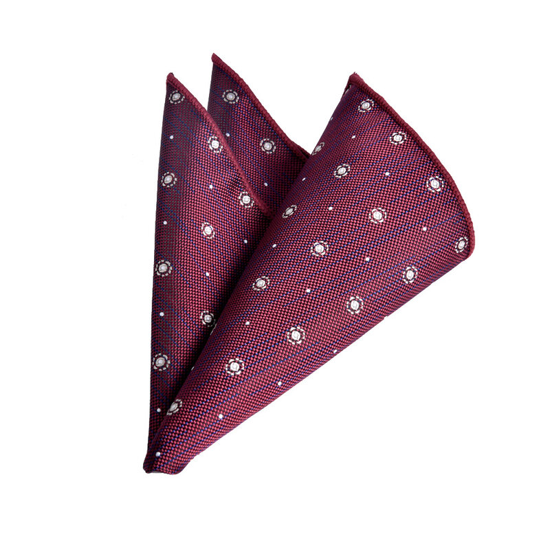 Мужской носовой платок винно-красный Карманный квадратный шелковый фон для свадьбы