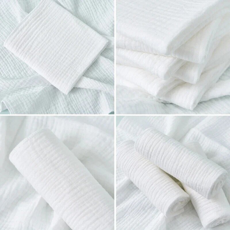 8pcs/lot 100% Organic Cotton Baby Diapers Soft Gauze Newborn Changing Nappy Double Layers Washable Reusable Baby Diaper Towel