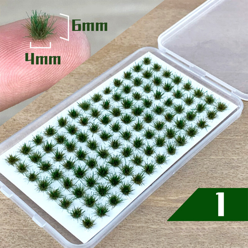 Self-Adhesive Static Grass Tufts Miniature Scenery Wildflowers Flower Cafts Artificial Grass Modeling Wargaming DIY Handmade