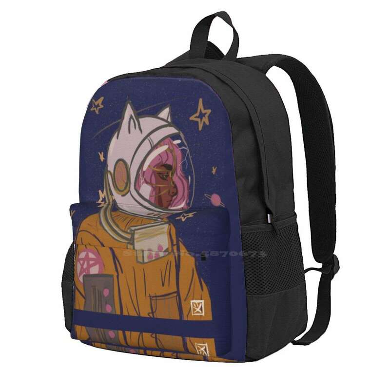 Space Girl Hot Sale Backpack Fashion Bags Space Girl Astronaut Stars Smallbuisness