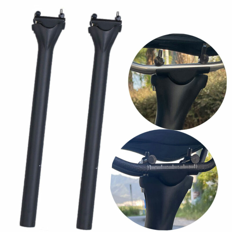 ELITA ONE-tija de sillín para bicicleta de montaña y carretera, Base de fibra de carbono, 27,2/30,9/31,6mm, UD, mate
