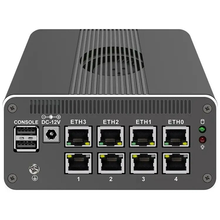 12th Gen 2*10G SFP Intel i3-N305 N100 4x i226-V 2.5G Firewall urządzenie DDR5 NVMe Proxmox serwer Soft Router Mini PC