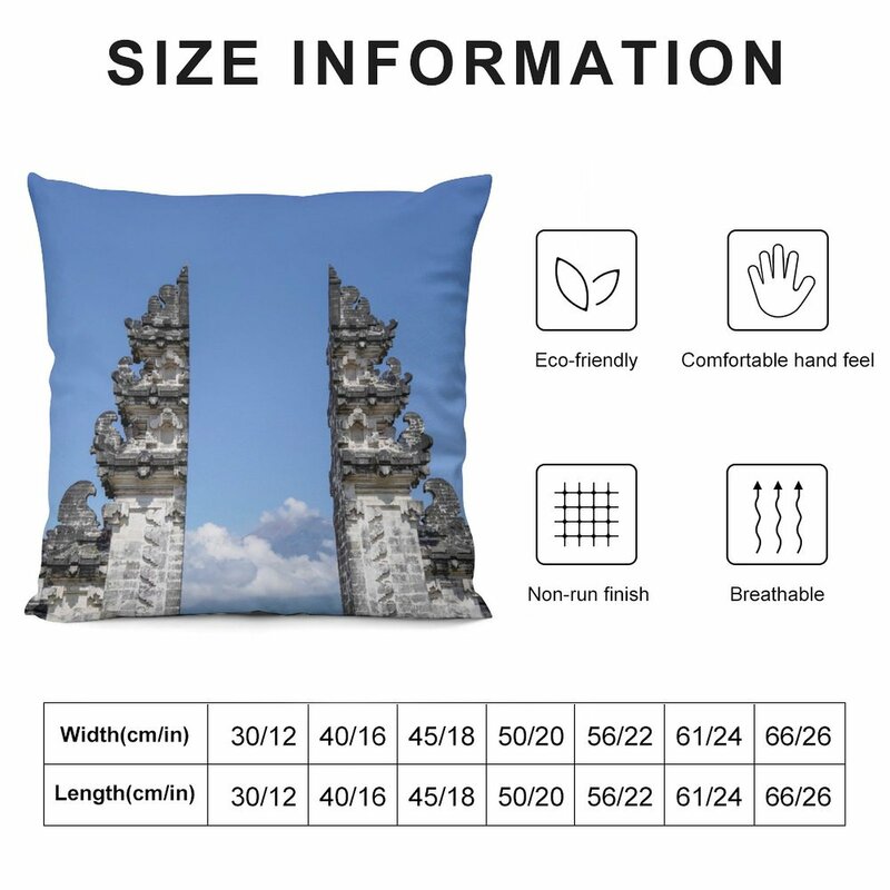 bali the gate of heaven lempuyang bali temple Throw Pillow Sofas Covers Anime Decorative Pillow Covers For Sofa