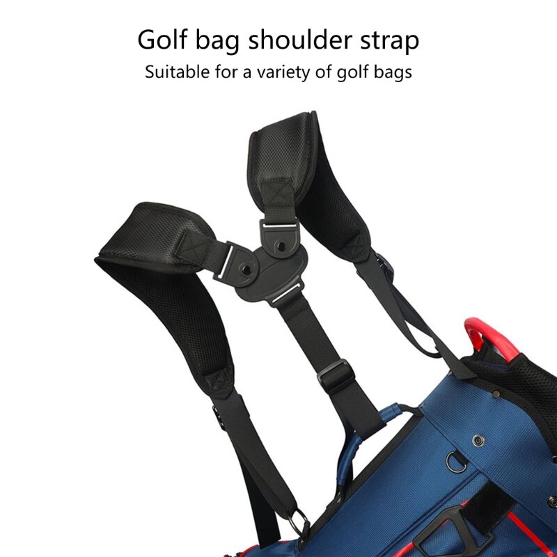Saco golfe alça ombro substituição mochila alça transporte ajustável acolchoada