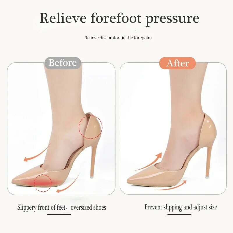 Summer Self-adhesive, Breathable Sweat Wicking High Heels with Anti Slip Seven Point Cushioning and Soft Sole for Comfort