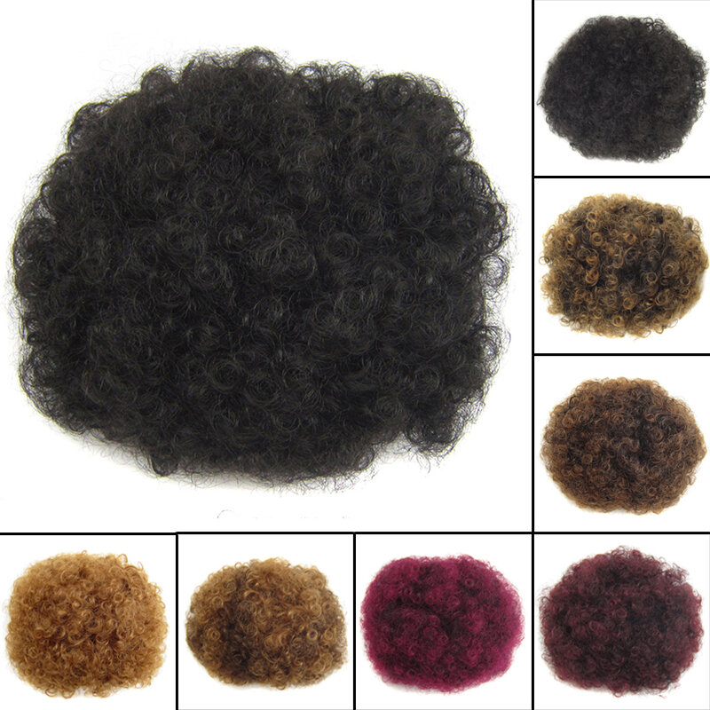 Fashion Fluffy Ball Explosion Hair for Women Reusable High Temperature Wire Wig Daily Small Roll Ball Fake Wigs for Cosplay