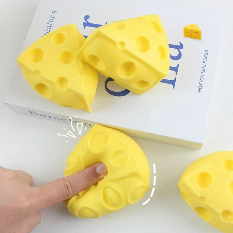 Flexible Material Cheese Squeeze Toy Funny Comfortable Touch Sensory Toys Slow Rebound Stress Relief Toys Durable Corn Party