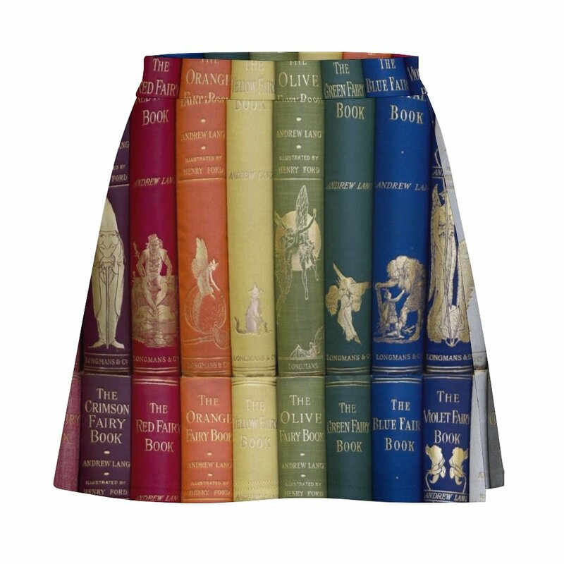 Мини-юбка с изображением сказочных книг, мини-юбка, Женская юбка, женские летние юбки