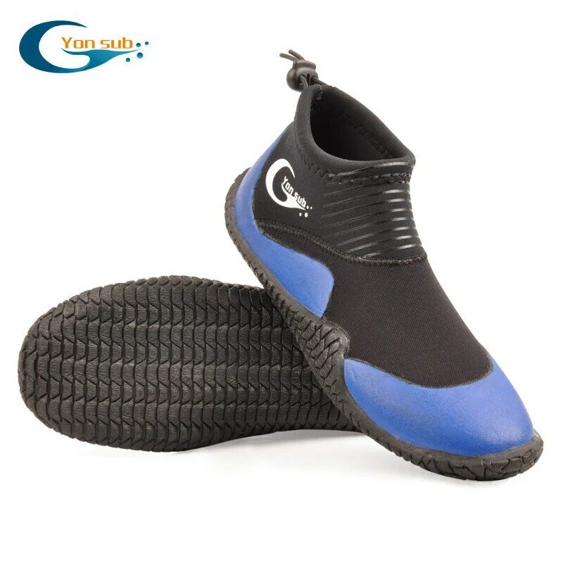 YonSub Neoprene Diving Shoes para crianças e adultos, renda rápida, espessamento, solas macias, mergulho, sapatos de água de praia, 3mm, tamanho 30-47