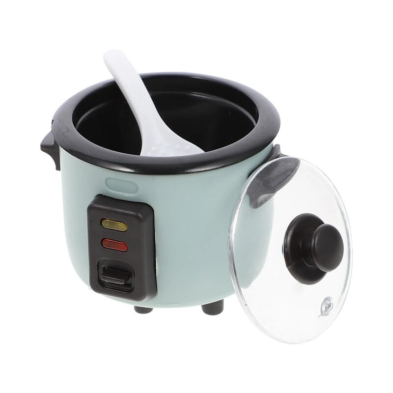 Śniadaniowy domek dla lalek ryżowar Mini czajnik elektryczny akcesoria meble z tworzyw sztucznych