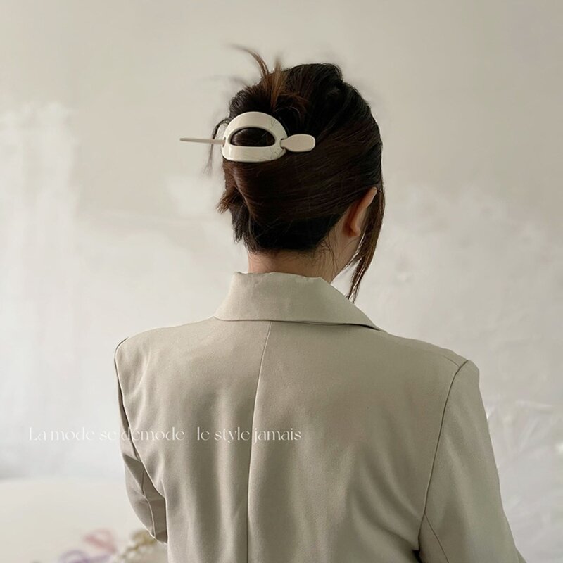 비녀 실용적인 플라스틱 중국 스타일 헤어 포크, 비녀 머리 장식, 수제 한국 머리핀