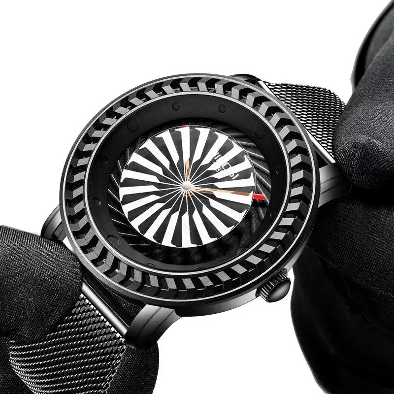 NIBOSI Popular Male Wristwatch Military Sports Unique Dial Waterproof Mesh Watch Men Fashion Casual Clock Relogio Masculino