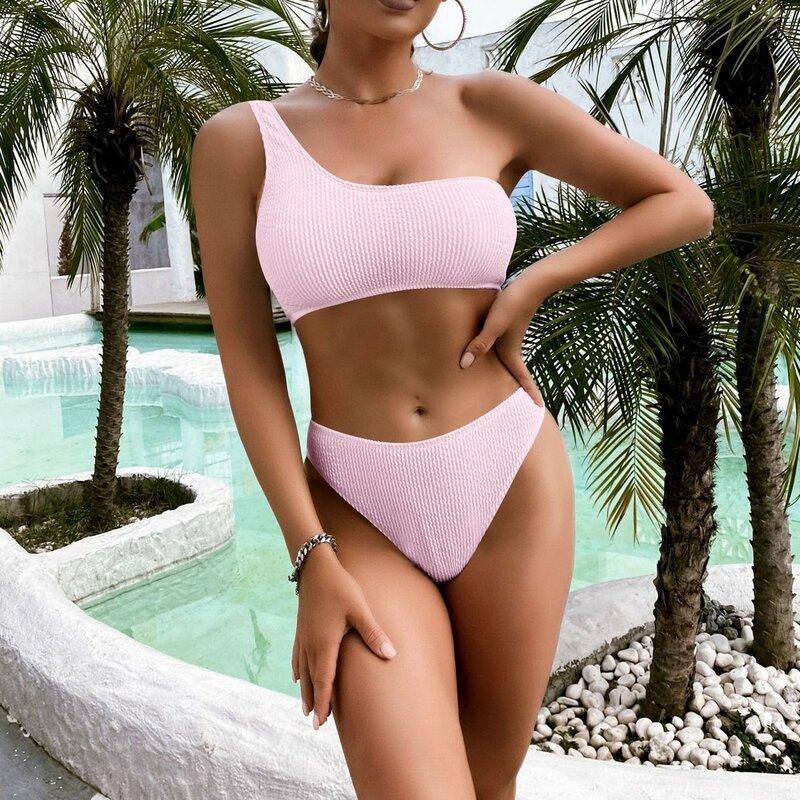 Bikini brasileño con Tanga para mujer, traje de baño Sexy con Push-Up, ropa de playa y Surf, novedad de verano 2024