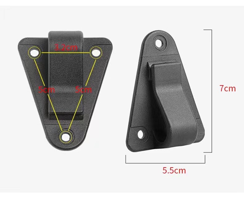 Accessorio per marsupio portabiciclette Kit Hardware gancio portabiciclette portabiciclette attacco per montaggio gancio per clip da cintura