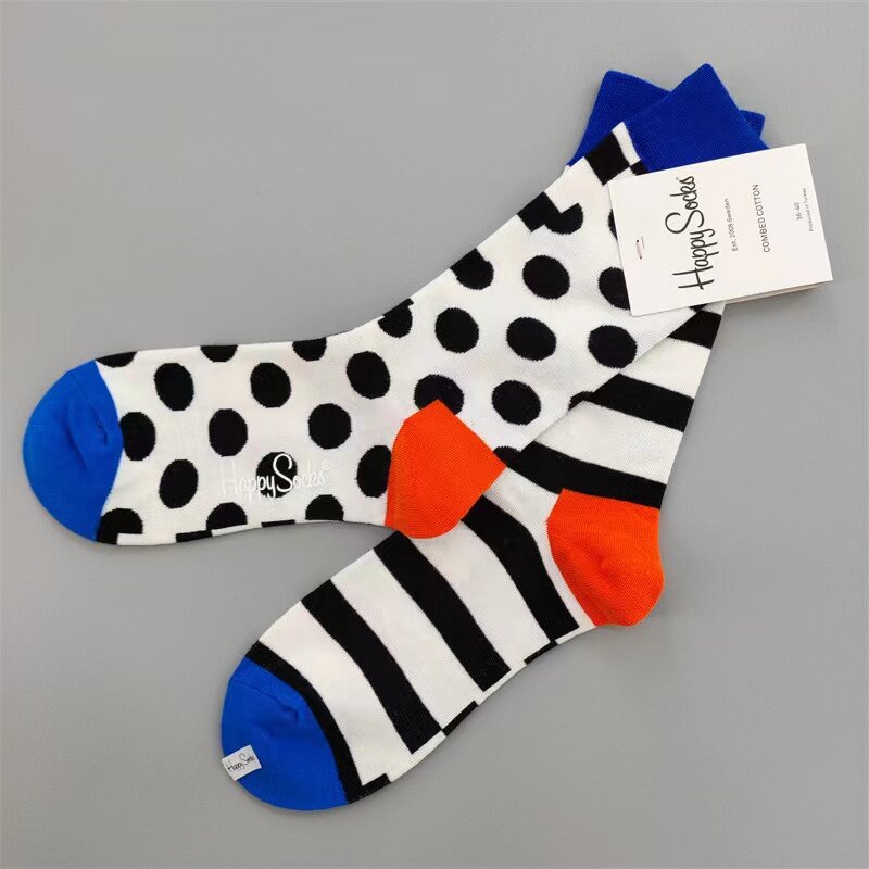 Happy Socken neue Damen Mid Tube Socken hs Baumwolle Vier-Jahreszeiten-Socken Größe 36-40