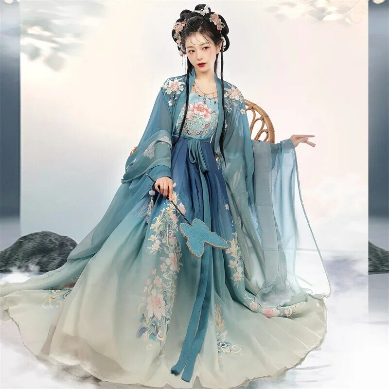 Chinese Style Traditional Hanfu Cosplay Costume Princess Dresses Improved Fairy Elegant Beautiful Girl Asian Retro Fashion 4.8
