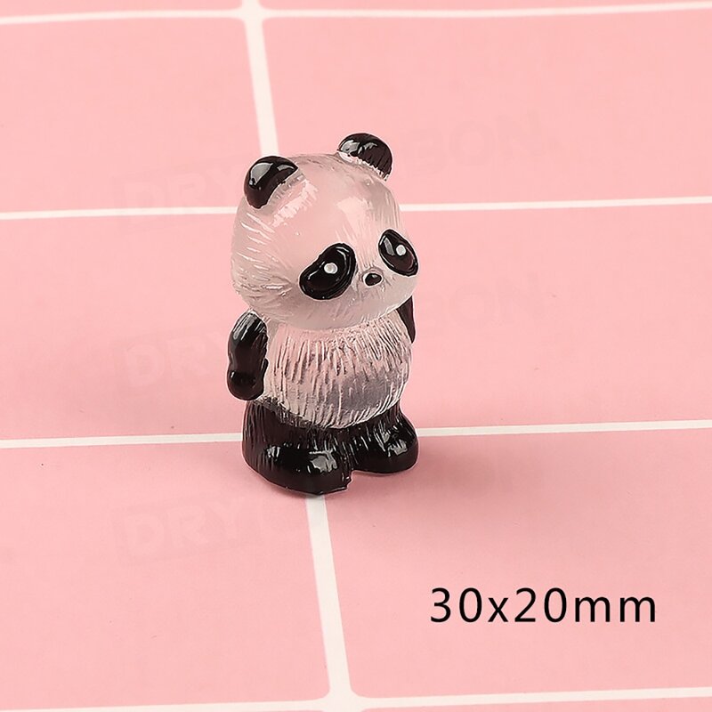 Glowing Panda Miniature Car Enfeites, Interior Trim, Dashboard Decoração, Styling Body Kits, Acessórios