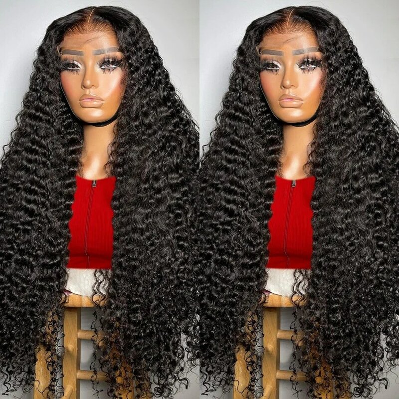 360 Lace Front Human Hair Wig Deep Wave Human Hair Wig 36 Inches 4x4 Deep Wave Wigs Human Hair Lace Frontal Wigs Lace Front Wigs