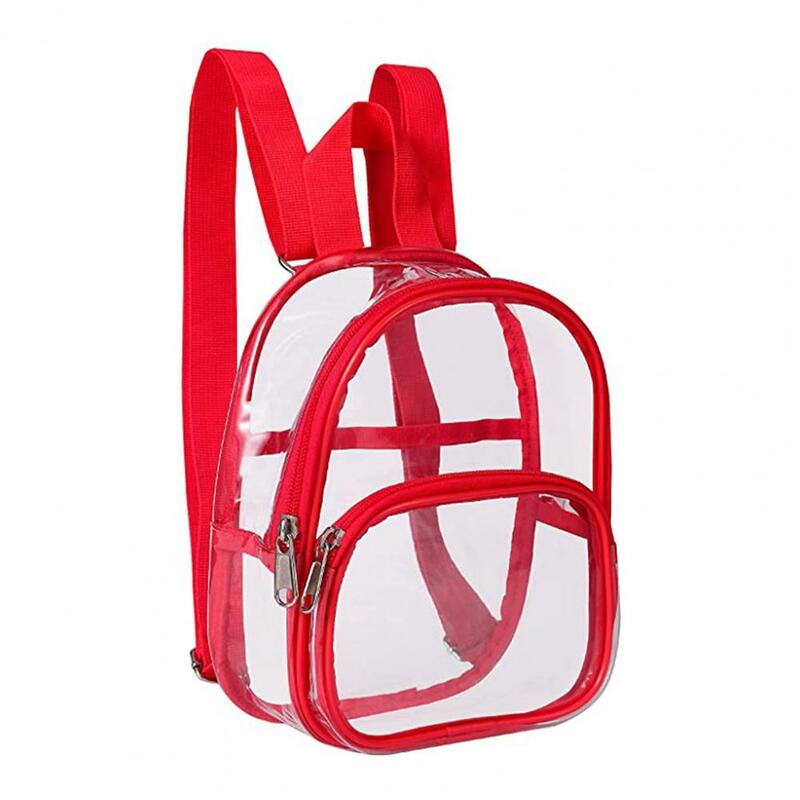 Рюкзак Детский прозрачный из ПВХ, спортивный школьный ранец большой вместимости для мальчиков и девочек, сумка для книг унисекс