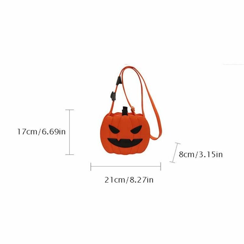 Cartoon Pumpkin Bag Cute 3D Harajuku Pumpkin Shoulder Bag PU Leather Shoulder Bag Pumpkin Crossbody Bag Ladies