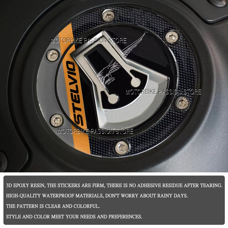 Akcesoria do naklejek ochrona motocykla Moto Guzzi Stelvio nowy zestaw naklejka z żywicy epoksydowej 3D 2024