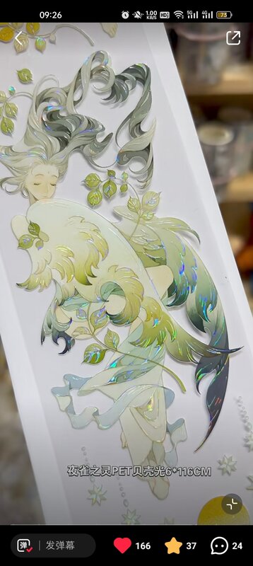 Cute Bird Fairy Girl Shiny PET washi Tape