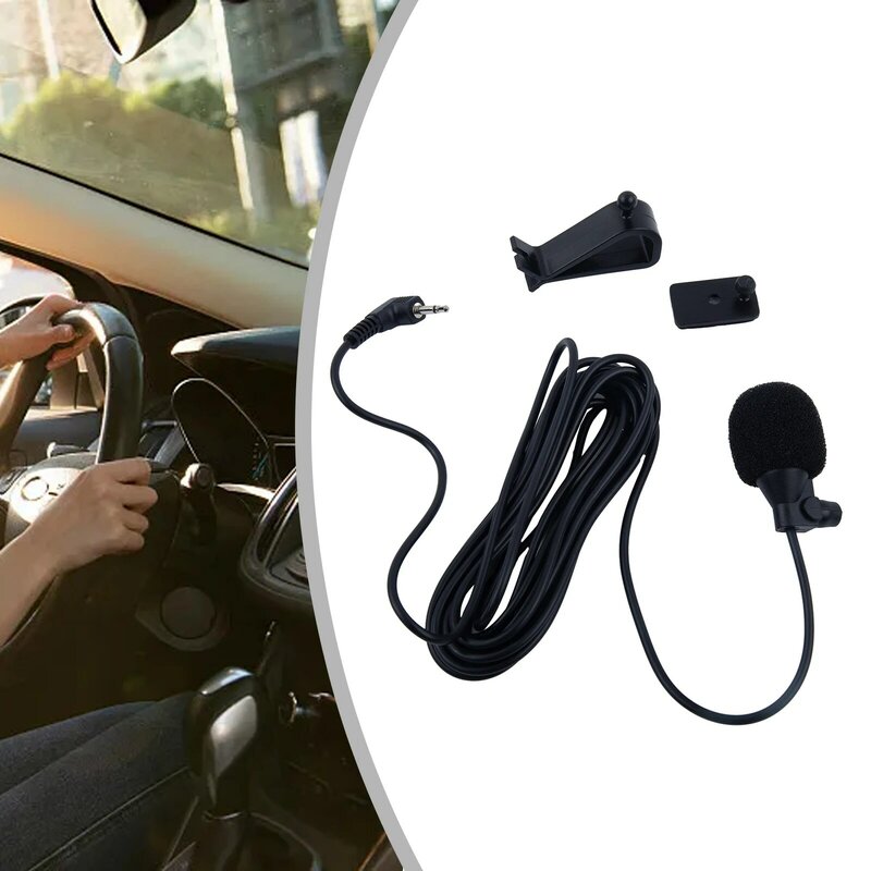 Car Audio Microphone 4.5mm Clip Jack Plug Mic Stereo Mini Wired External Microphone For Auto DVD Radio  Long Professionals