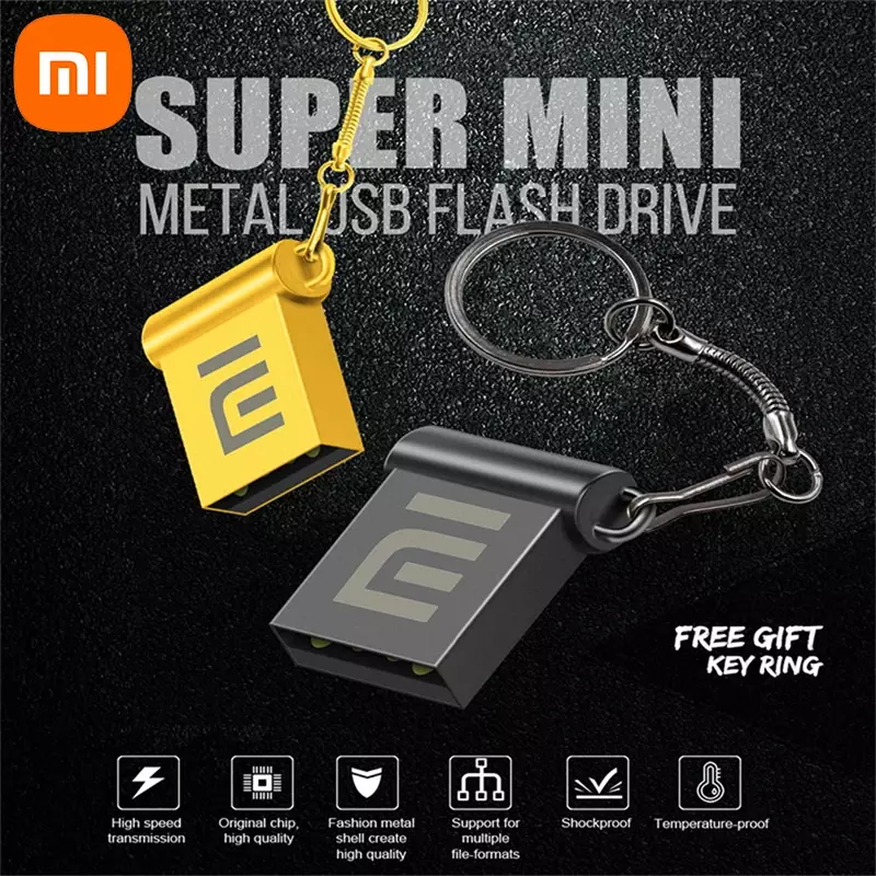 Xiaomi 2TB Pen Drive Flash Drives Usb 3.1 High Speed Pendrive Metal 1TB High Speed Portable Memoria Disk Data Transmission