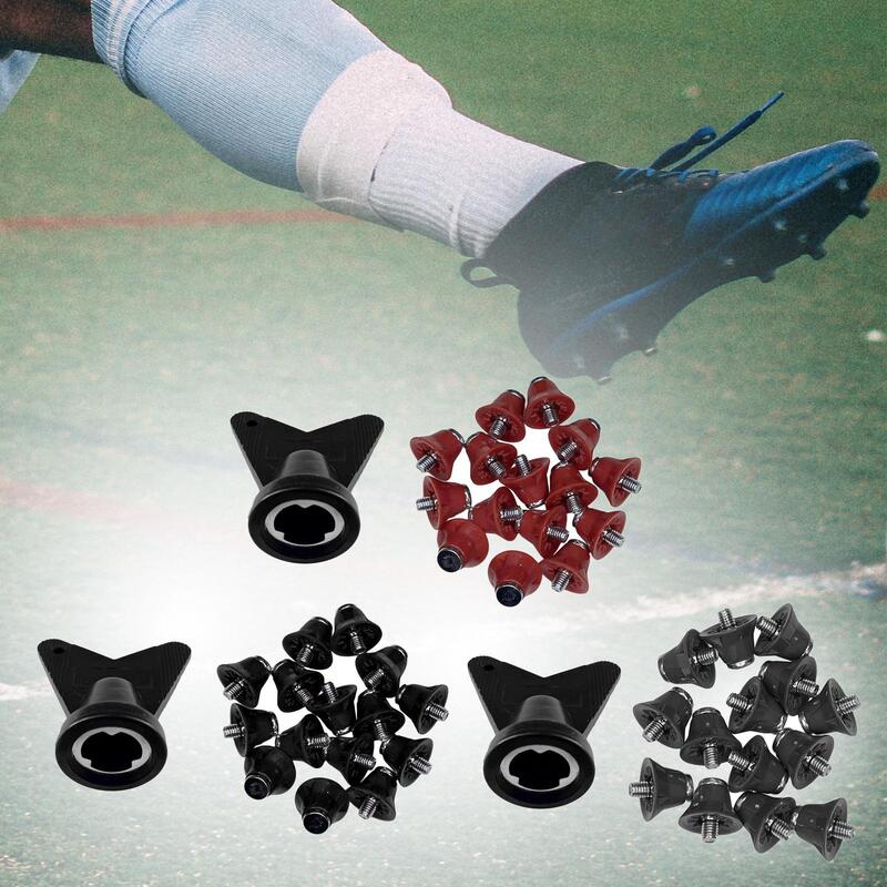 Non Slip Football Shoe Spikes, Spikes de chão firme, Athletic Sneakers, Track Shoes Acessórios, Rugby Studs, 12Pcs