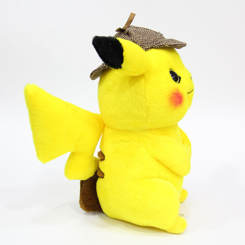 Cute Detective Pikachu Plush Toy High Quality Original Pokemon Anime Cartoon Pikachu doll Children Kids Toys Christmas Gift