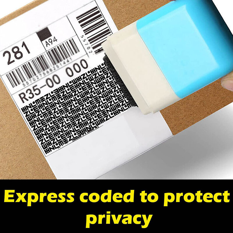 Identity Theft Protection Roller Stamp Confidential Roller Stamp ความเป็นส่วนตัว Security Stamp Anti Theft ออกแบบ ID Blackout ความปลอดภัย
