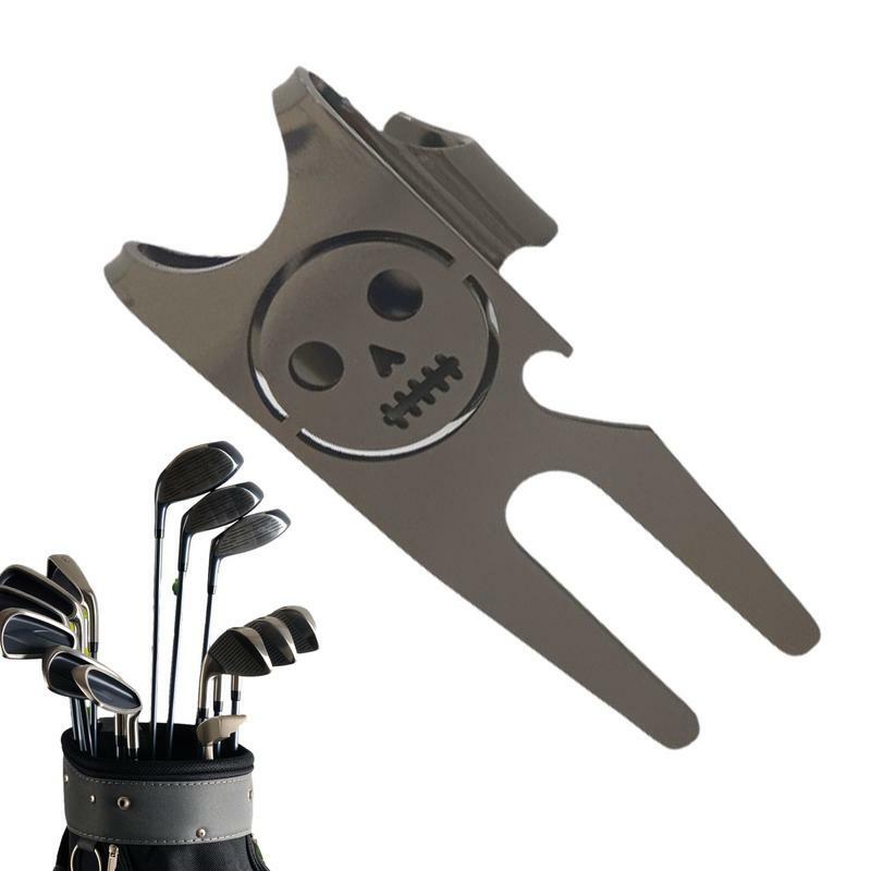 Golf Divot Repair Tool, Metal, alta dureza, liga de zinco, Green Fork, novatos e entusiastas