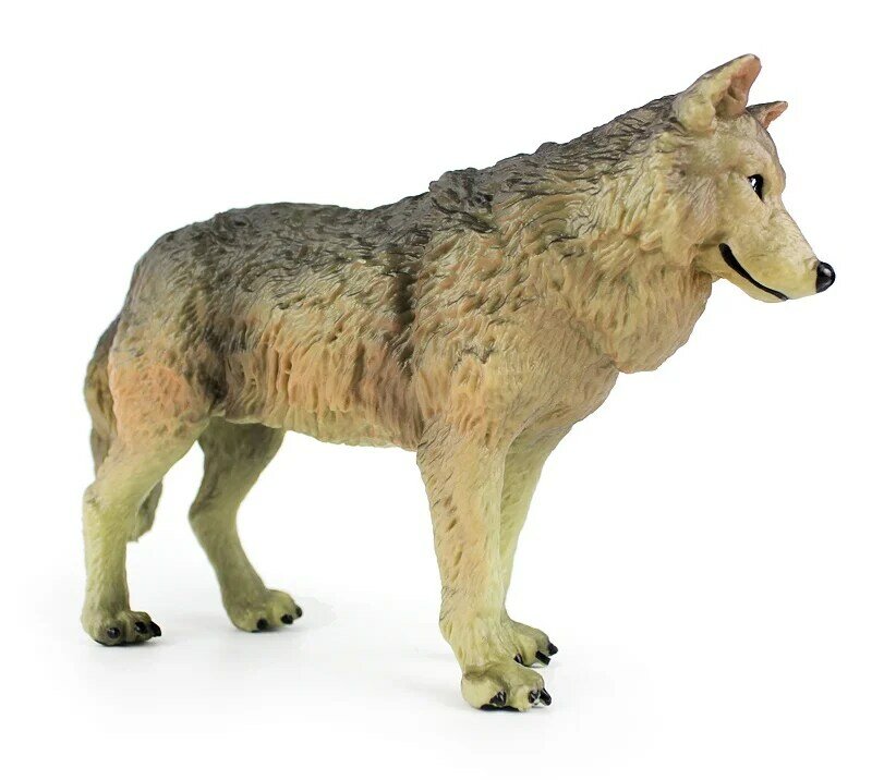 Regalo para niños con modelo de lobo de juguete