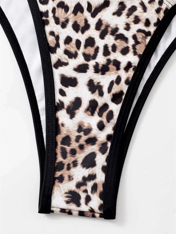 1 Stück Badeanzug für Frauen mit Leoparden muster Unterwäsche Overall Sommer Bikini Strand urlaub sexy lässig täglich heiße Mädchen Streetwear