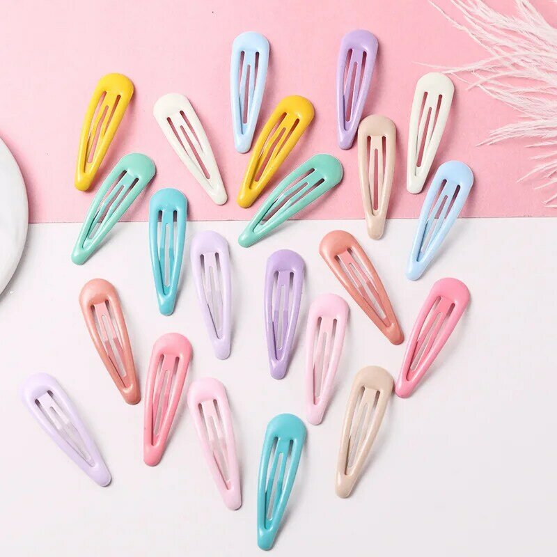 Colorido Waterdrop Shape Hairpins para meninas, Sweet Hair Clips, presilhas fofas, Slide Clip, Acessórios de moda, Presentes, Novo, 1Pc