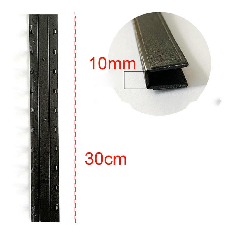 100Pcs Binding Bars 10mm 12 inch Durable Binder Accessories 80 Sheets Capacity Black for files Contracts Report Documents School