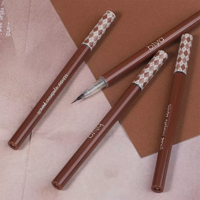 Ultra-cienki ołówek do brwi zarys cień leżący jedwabnik Eyeliner wodoodporny, nie rozmazany trwały Colorfast płynny ołówek do brwi