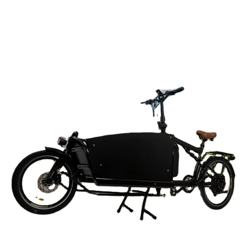 Bicicletas elétricas Black Cargo para a família, conveniente e barato, atacado, 25 km/h
