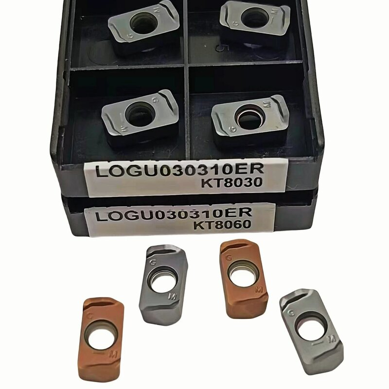 Inserção de torneamento dupla face, Fast Feed Cutting Carbide Tool, LNMU110408RGE, KT8030 KT8060
