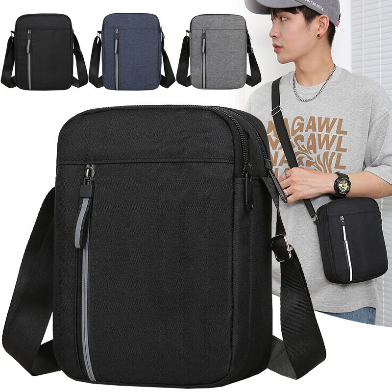 New Men'S Shoulder Bags Large Capacity Travel Utility Work Bag Waterproof Messenger Bag For Boys Casual Cross Body Bags