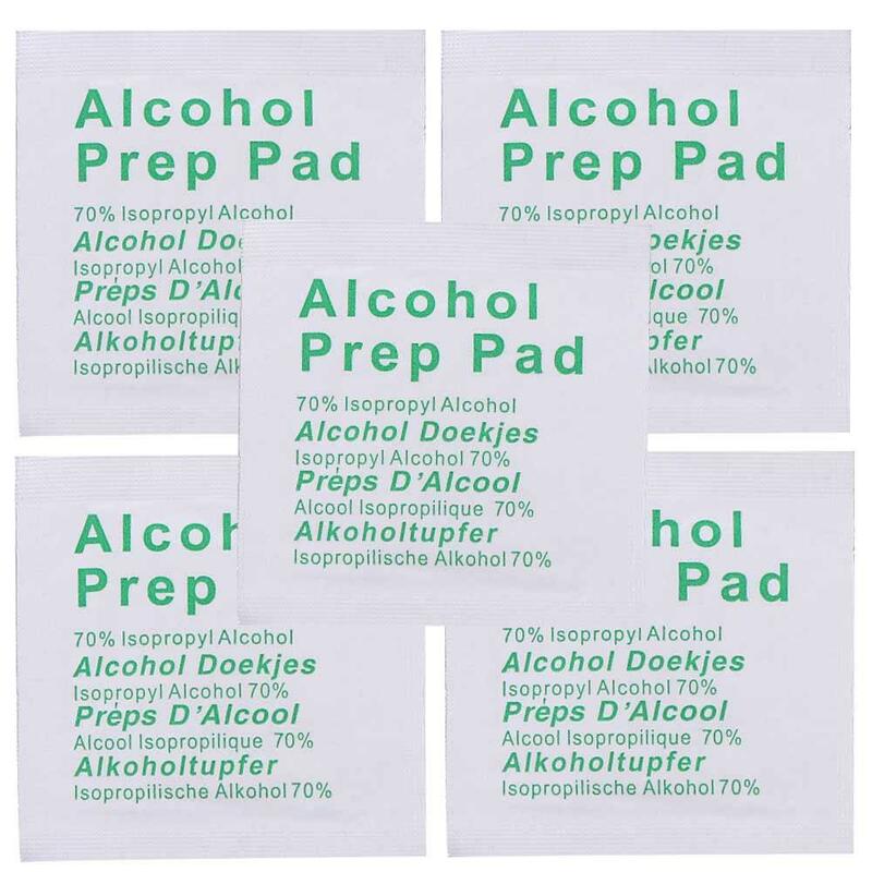 Portátil Profissional Álcool Swabs Pads, Wet Wipes, 70% Isopropyl, Home Skin Cleanser, esterilização, 50pcs