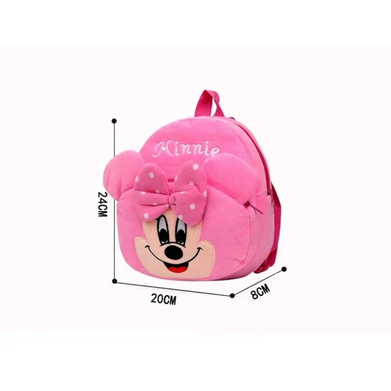 Cute Animal Pattern Plush Cat Backpack para Crianças, Mini Bag, Panada, Presentes de Aniversário
