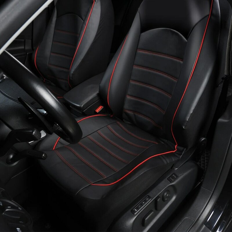 PU Leather Car Seat Covers Fashion Style Car Seat Cover Auto Interior Car Seat Protector Resistant To Dirt And Easy To Wash