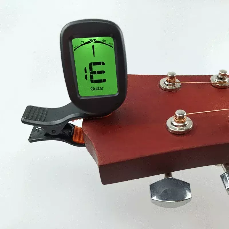 Profesjonalny Tuner gitarowy akustyczny 360 stopni z ekranem LCD Tuner cyfrowy elektryczny do gitary akustycznej Ukulele akcesoria