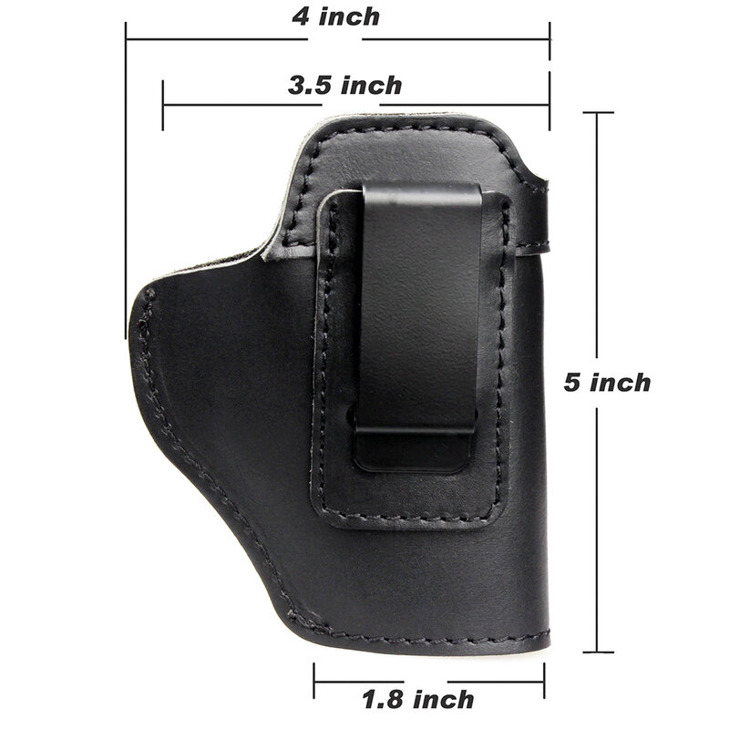 Left RIGHT Tactical Leather Holster for Concealed Carry Airsoft IWB Gun Holsters for Glock 17 19 43X Sig P365 9mm for Hunting